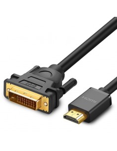 Kabelis Ugreen HD106 HDMI to DVI (24+1) Bidirectional 1.5m juodas (11150)