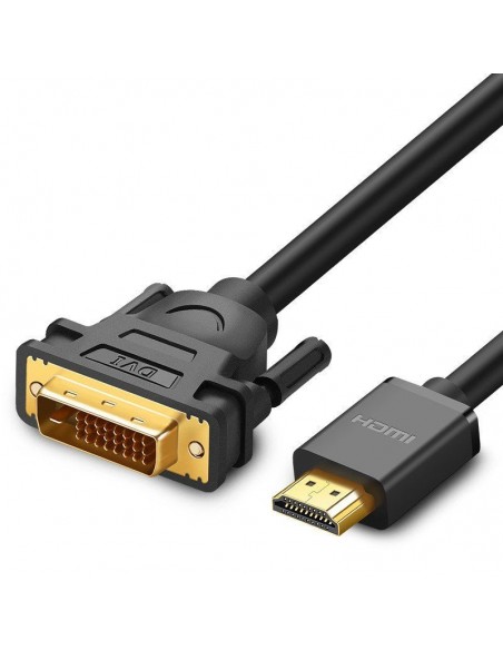 Kabelis Ugreen HD106 HDMI to DVI (24+1) Bidirectional 1.5m juodas (11150)