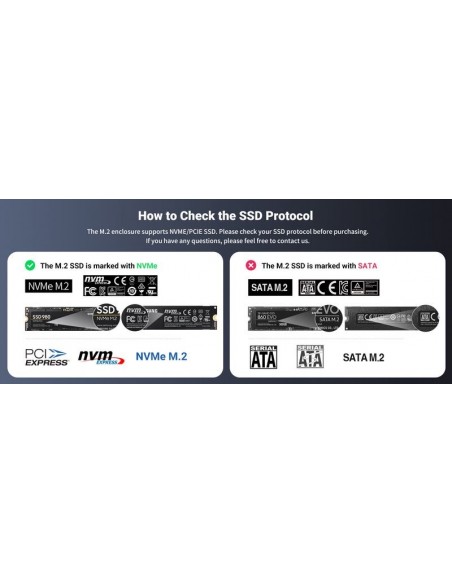 Kietojo disko korpusas Ugreen CM400 SSD M.2 NVMe 10Gb/s USB-C 3.1 Gen2 juodas