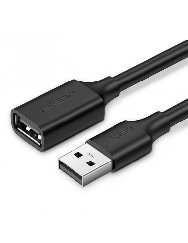 USB kabelio ilgiklis Ugreen USB-A to USB-A 1.5m juodas (10315)