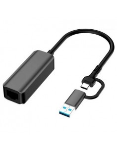 Adapteris USB3.0 A/ USB-C - RJ45, 1000Mbps, 0.15m