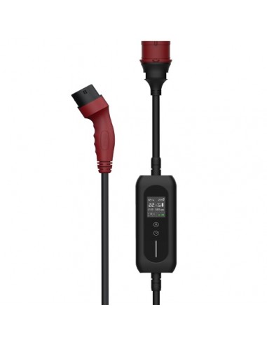 Elektromobilio nešiojamas įkroviklis Type 2 - CEE, 11kW, 6-16A, 3-fazis, 5m
