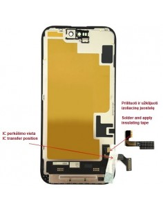Ekranas skirtas iPhone 15, LTPO Soft OLED, 60Hz