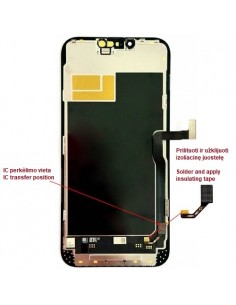 Ekranas skirtas iPhone 13 Pro Max, LTPO Soft OLED, 120Hz