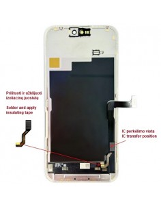 Ekranas skirtas iPhone 15 Pro Max, LTPO Soft OLED, 120Hz