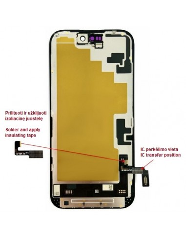 Ekranas skirtas iPhone 16, LTPO Soft OLED, 60Hz