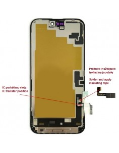 Ekranas skirtas iPhone 16 Plus, LTPO Soft OLED, 60Hz