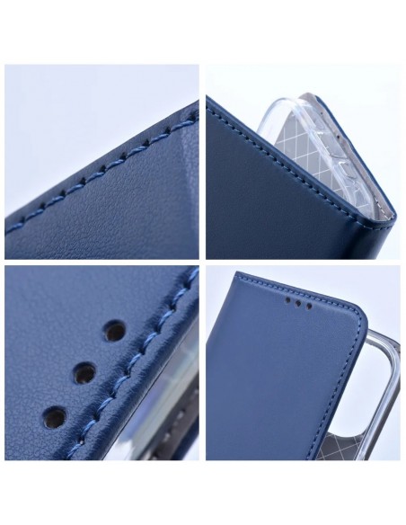 Dėklas Smart Magnetic Xiaomi Redmi 17 4G/5G tamsiai mėlynas