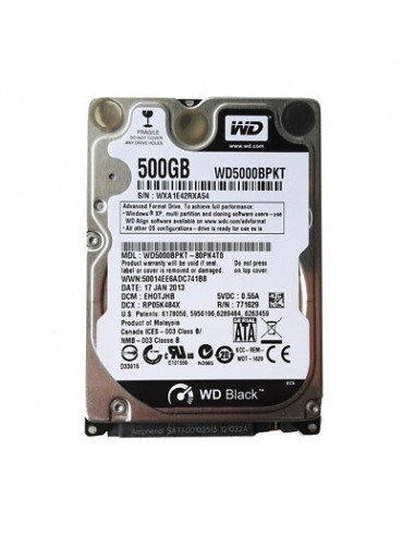 WD WD5000BPKT 7200RPM 500GB HDD diskas