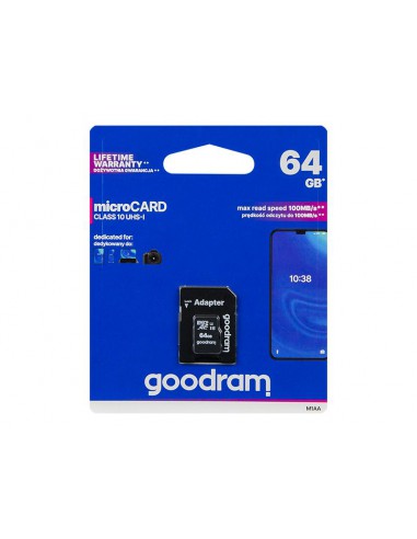 Micro SD atminties kortelė 64GB Goodram